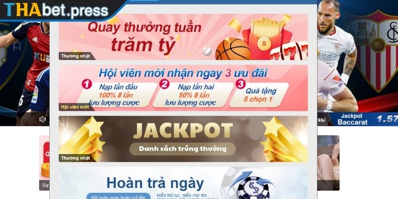 Ưu đãi đại tiệc tặng tiền thưởng liên tục
