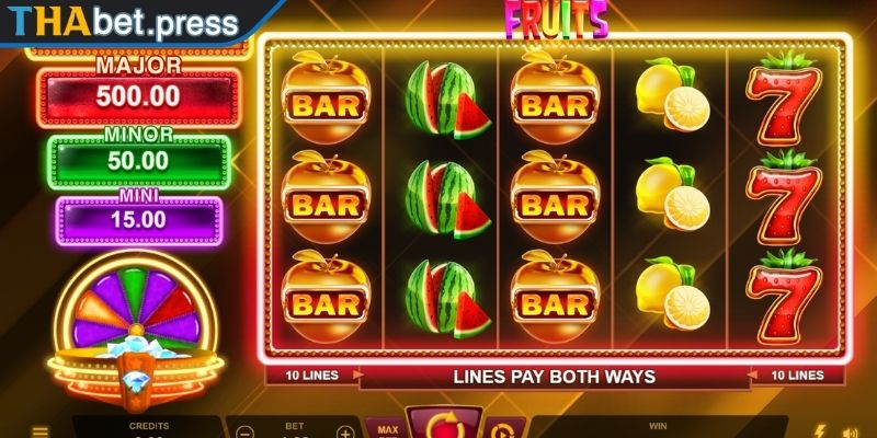Nổ Hũ Hoa Quả THABET - Slot Game Giải Trí Dễ Chơi, Dễ Trúng 3 Chọn khung giờ ít người chơi